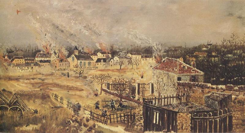 Henri Rousseau The Battle of Champigny oil painting image